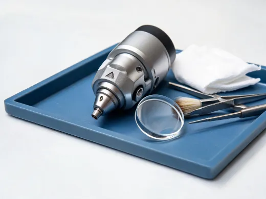 Laser cutting head and nozzle inspection